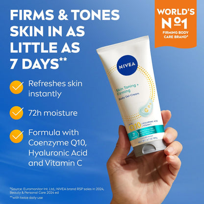 NIVEA Skin Firming Body Lotion and Gel Cream Variety Set, 2 Items
