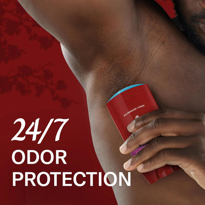 Old Spice Aluminum Free Deodorant for Men, 24/7 Odor Protection, 24/7 Signature Scent & Lasting Freshness, Goes on Clean, Karma with Cherry Spice, Black Pepper, & Sandalwood Scent, 3.0 oz