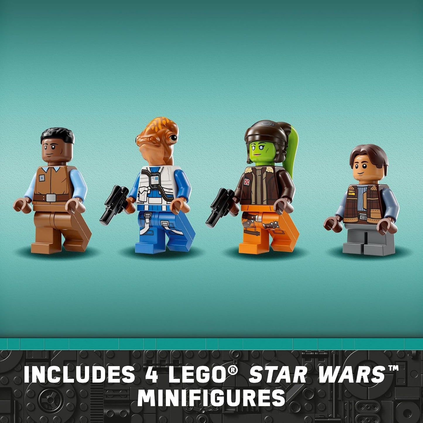 LEGO Star Wars Ahsoka Ghost and Phantom II Spaceship Toy - Star Wars Building Toys Set for Kids, Boys & Girls, Ages 10+ - Gifts for Birthdays - 5 Minifigures - 75357