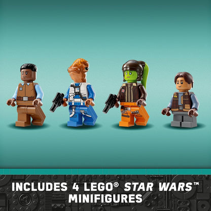 LEGO Star Wars Ahsoka Ghost and Phantom II Spaceship Toy - Star Wars Building Toys Set for Kids, Boys & Girls, Ages 10+ - Gifts for Birthdays - 5 Minifigures - 75357