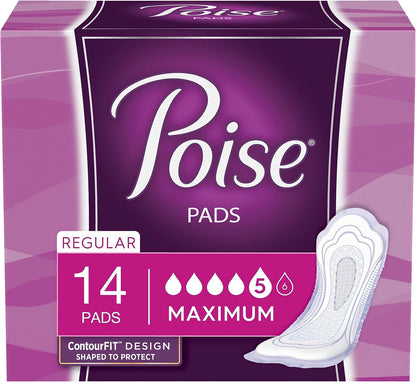Poise Panty Liners, Very Light Absorbency, 48 Count, Pack of 2 | 2 Drop | Regular Size | For Incontinence