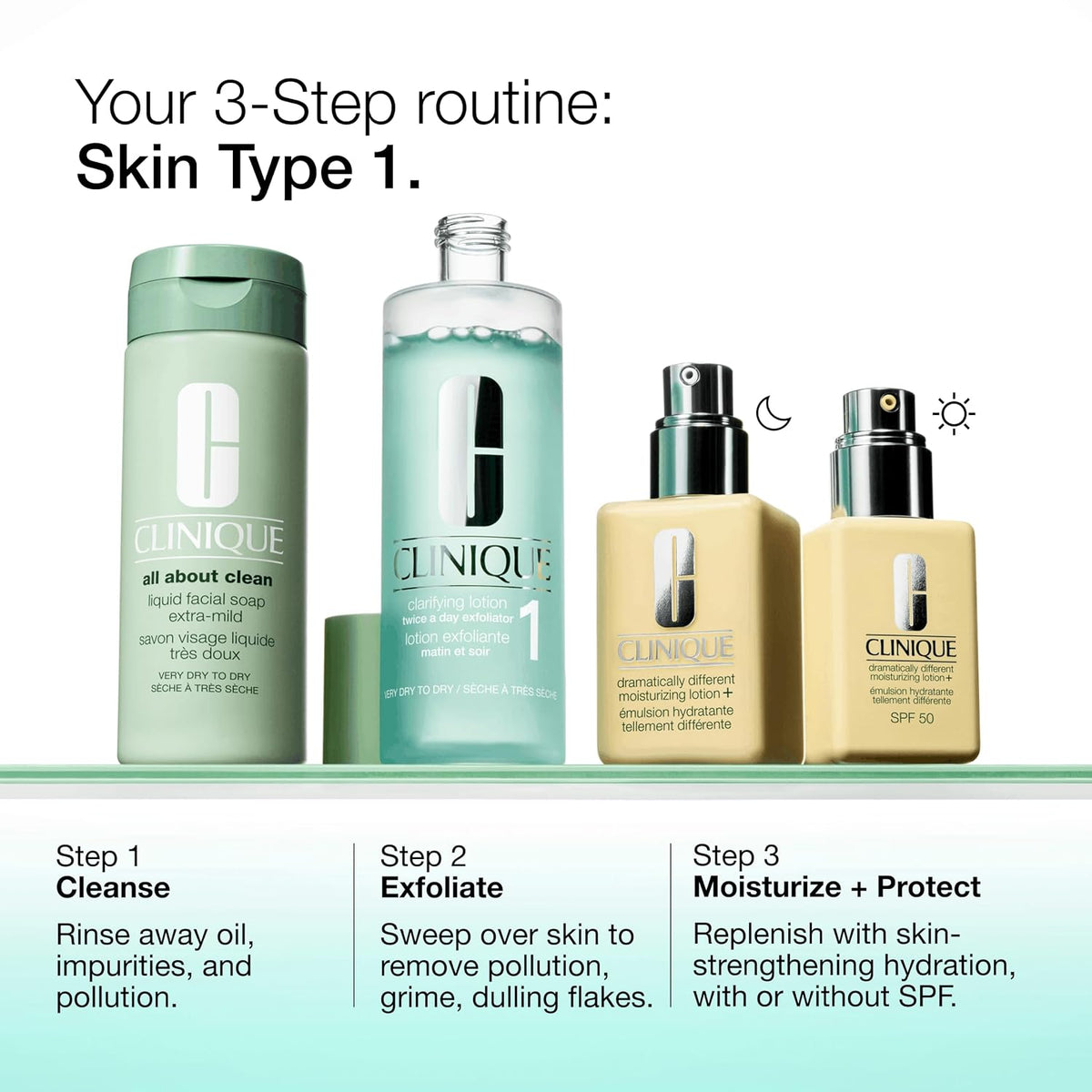 Clinique All About Clean Liquid Facial Soap Extra-Mild | Gentle Face Cleanser For Very Dry To Dry Skin Types | Type 1 Face Wash | Step 1 in 3-Step Skin Care Routine