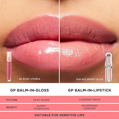 L'Oreal Paris Glow Paradise Hydrating Balm-in-Lipstick with Pomegranate Extract, Rose Mirage, 0.1 Oz