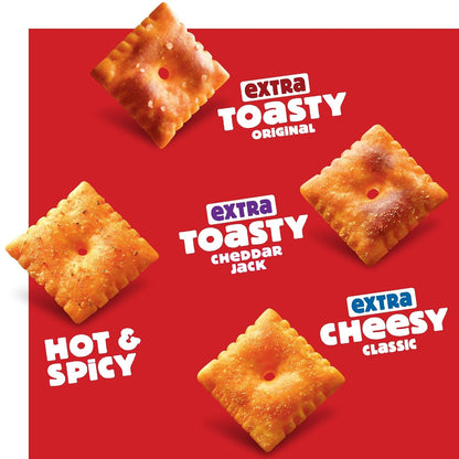 Cheez-It Variety Pack Baked Snack Crackers, Lunch Snacks (20 Packs)