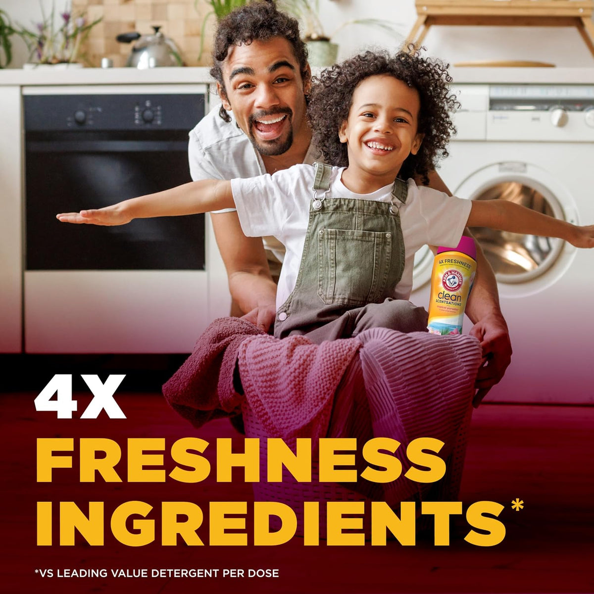 ARM & HAMMER Clean Scentsations Laundry Scent Booster, Tropical, 45 Oz