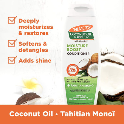 Palmer's Moisture Boost Hair Conditioner, Coconut Oil Formula (13.5 Fl Oz)