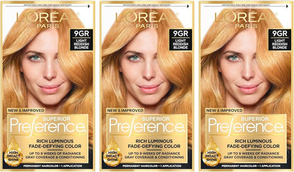 L'Oreal Superior Preference - 9GR Light Reddish Blonde (Warmer) 1 Each (Pack of 3)