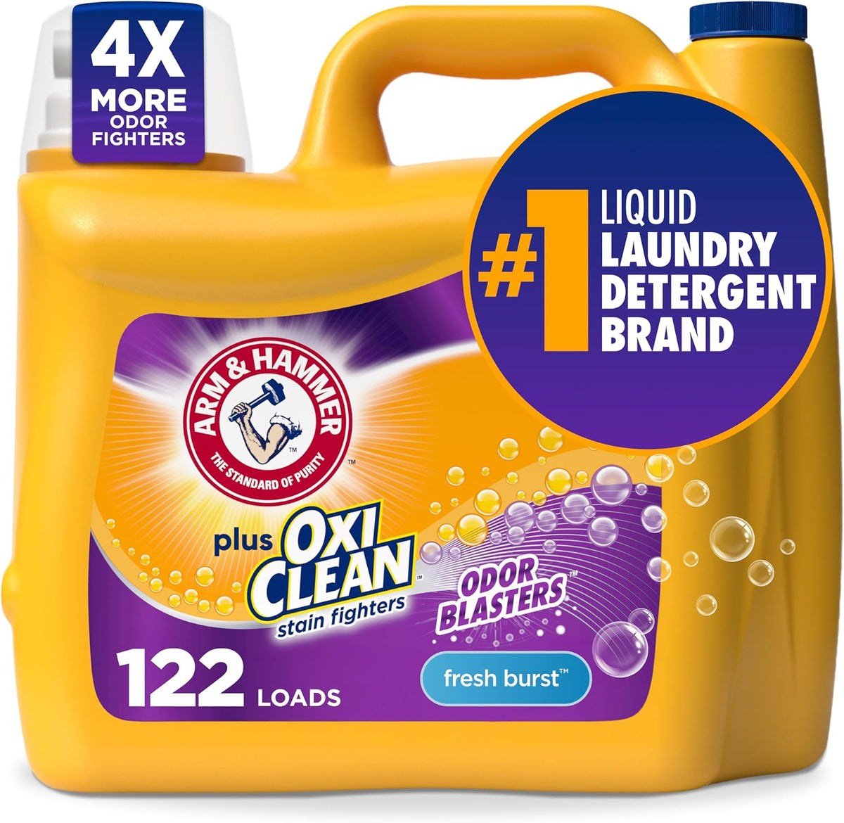 ARM & HAMMER Plus OxiClean with Odor Blasters Liquid Laundry Detergent