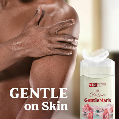 Old Spice GentleMan's Aluminum Free Dry Feel Deodorant for Men,24/7 Lasting Freshness,Gentle on Skin with Skin Conditioners,Himalayan Sea Salt + Glacier Water Scent,3.0 oz,(Pack of 6)