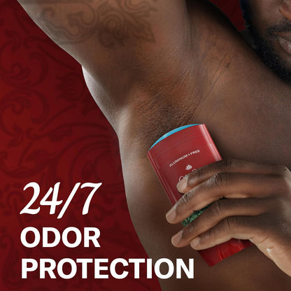 Old Spice Aluminum Free Deodorant for Men, 24/7 Odor Protection, 24/7 Signature Scent & Lasting Freshness, Goes on Clean, Ace with Grapefruit, Bay Leaf, & Fresh Foliage Scent, 3.0 oz