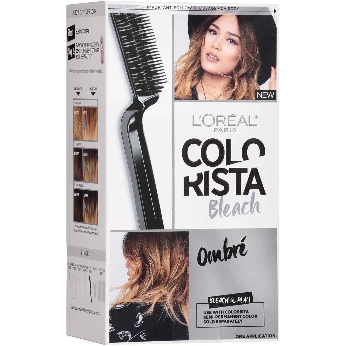 L’Oreal Paris Colorista Hair Bleach, Ombre Hair Color Kit, 1 Hair Bleach Kit
