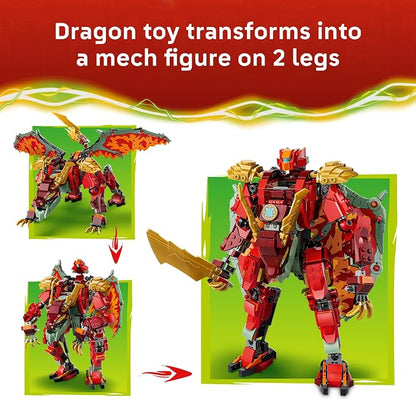 LEGO NINJAGO Wyldfyre's Transforming Dragon Mech 71868