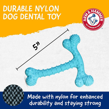 Arm & Hammer Nubbies, Dog Chew Toy - TriBone, Peanut Butter, 2 Pack