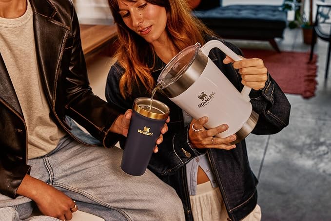 Stanley Stay-Chill Pitcher 64 oz | Cold Water, Beer, and Drink Pitcher with Lid | Large Capacity Durable Beverage Container with Handle | Insulated Stainless Steel | BPA-Free | Frost