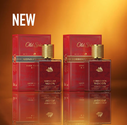 Old Spice Cologne for Men, Premium & Pairable Fragrance Spray, Forbidden Woods with Spiced Oud + Amber Signature Scent, Masculine & Sophisticated for Day & Night Wear, Eau de Cologne, 3.4 fl oz