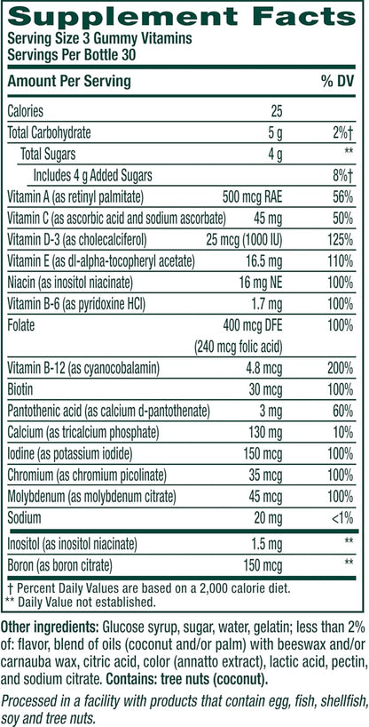 Vitafusion Power Plus Multivitamin for Men and Women | 90 Gummies