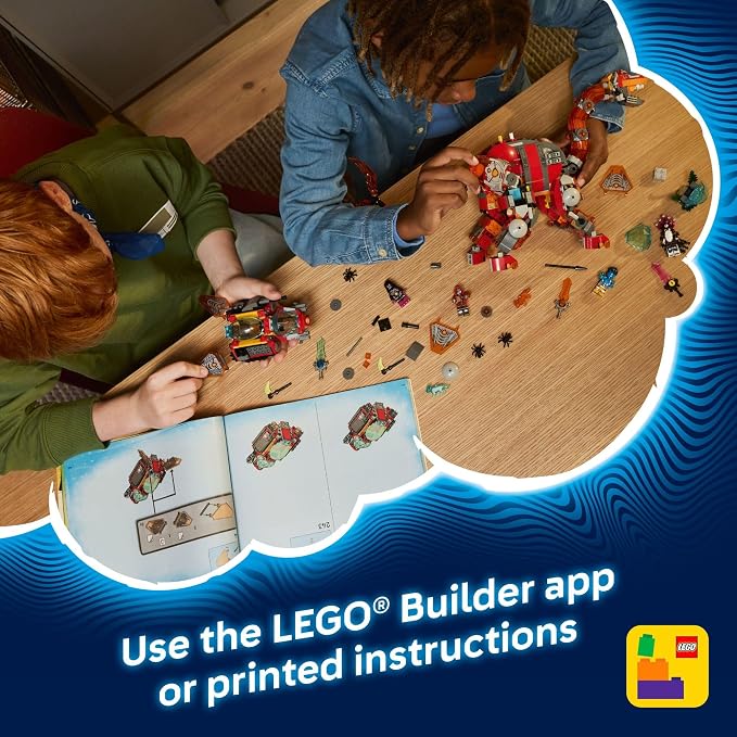LEGO DREAMZzz Dino Jet Dinosaur Building Toy for Boys & Girls - Pretend Play Set for Kids, Ages 9+, W/2 Build Options - Includes 4 Minifigures - Gift Idea for Birthdays - 71514