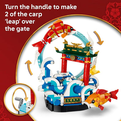 LEGO Chinese Festivals Prosperity Carp Leaping - Building Toy for Boys & Girls, Ages 9+ - Spring Festival Decor & Craft Kit - 80120