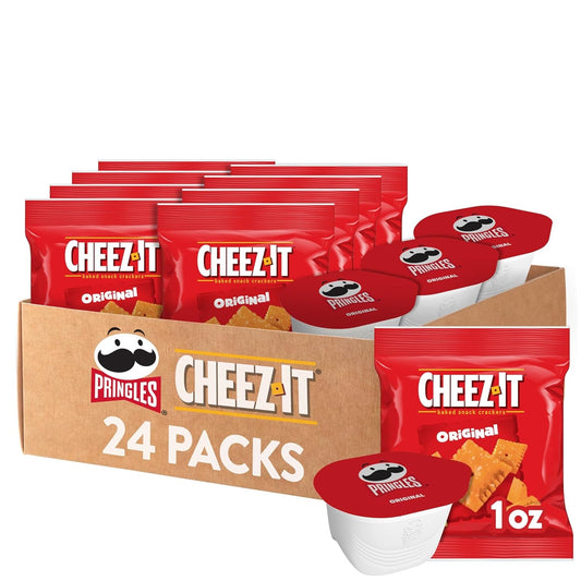 Cheez-It Variety Pack, Lunch Snacks, Kids Snacks, Original Flavors (24 Packs)