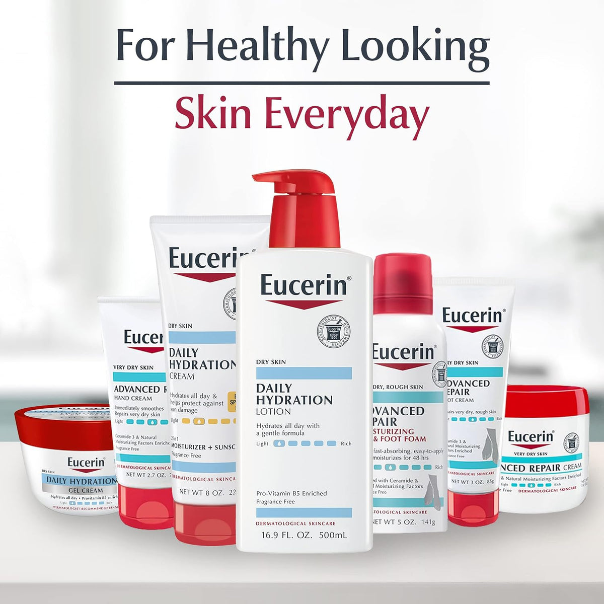 Eucerin Daily Hydration Lotion, Multipack, 3 x 16.9 Fl OZ