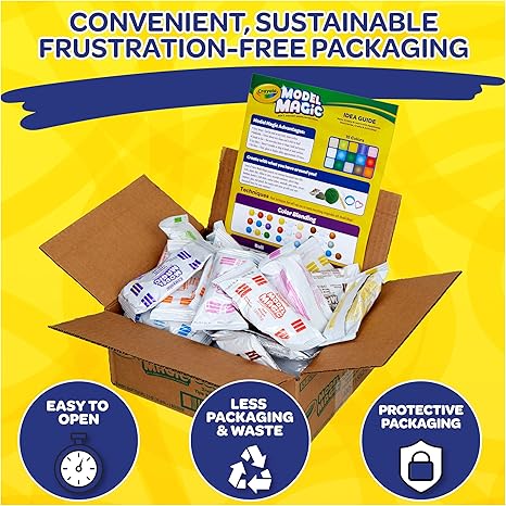 Crayola Model Magic (30 Pack), Air Dry Modeling Material, Teacher Classroom Must Haves, School Supplies for Kids, Soft Clay Alternative, 15 Colors, 1 oz Packs