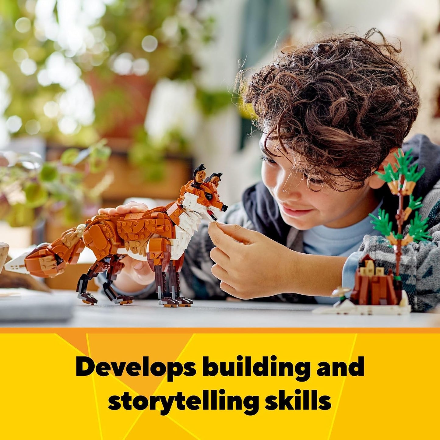 LEGO Creator 3 in 1 Forest Animals Red Fox Toys - Building Toys for Kids, Boys & Girls, Ages 9+ - W/ 3 Building Options into Fox, Owl, or Squirrel - Gift for Birthdays - 31154