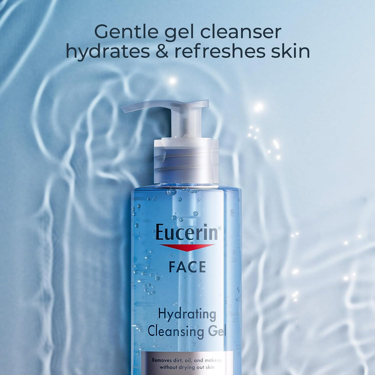 Eucerin Hydrating Gel Cleanser & Makeup Remover, Sensitive Skin, 13.5 Fl Oz