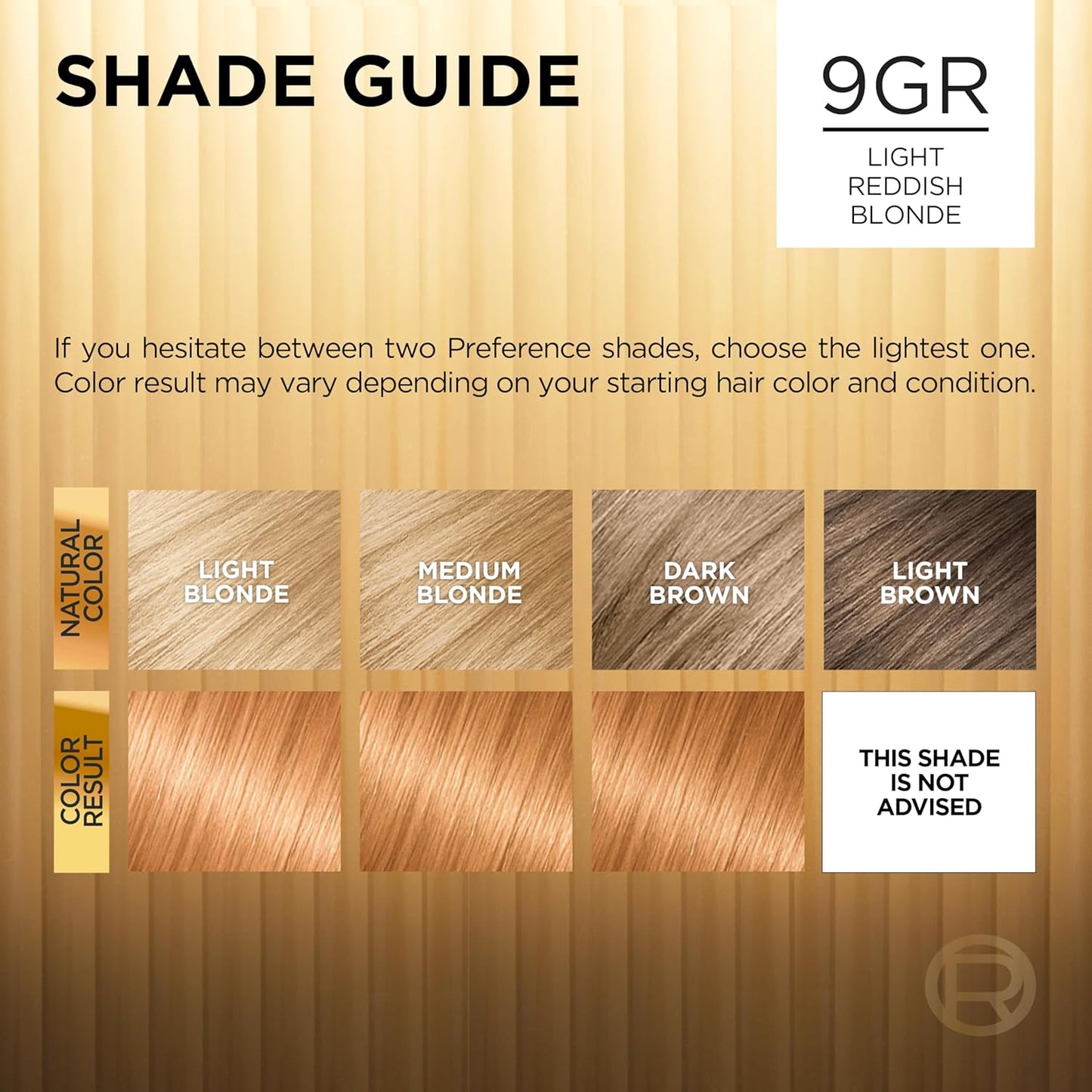 L'Oreal Paris Superior Preference Luminous Fade-Defying Permanent Hair Color, Hair Dye For Up to 9 Weeks of Radiance, Golden Reddish Blonde 9GR, 1 Hair Dye Kit