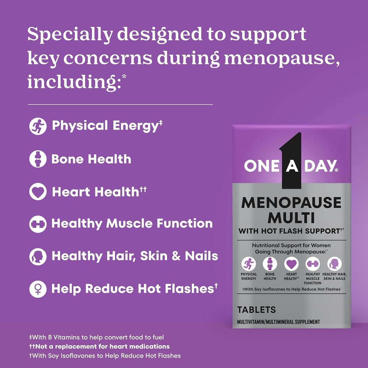 One A Day Women's Menopause Multivitamin, Menopause Support, 50 Count