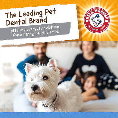 Arm & Hammer for Pets Nubbies TriBone Dog Dental Toy - Best Dog Chew Toy for Moderate Chewers - Helps Reduce Plaque & Tartar Peanut Butter Flavor Baking Soda (Pack of 2)