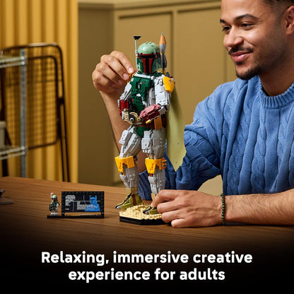 LEGO Star Wars Boba Fett 75455 | Collectible Building Sets for Adults, Ages 18+, Movie Display for Bedroom or Book Shelf, 1,544 pieces, Gift for Fans