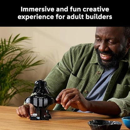 LEGO Star Wars Darth Vader Bust - Collectible Building Set for Adults, Ages 18+ - Star Wars Gift for Men & Women - with Darth Vader Minifigure - Bedroom or Shelf Decor - 75439
