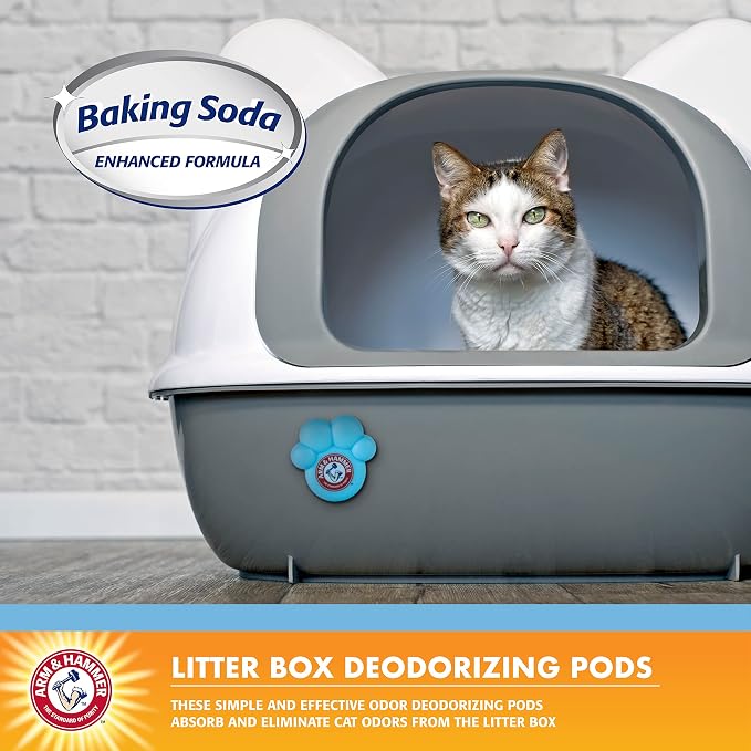 Arm & Hammer, Cat Litter Deodorizer, Litter Box Pods, Fresh Breeze, 2 Pack