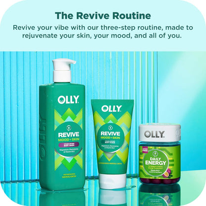 OLLY Body Wash Mixed Pack 4 Count, Calm, Renew, Bright, Revive