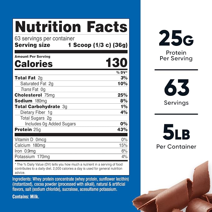 Nutricost Whey Protein Concentrate (Chocolate) 5LBS (Pack of 2)