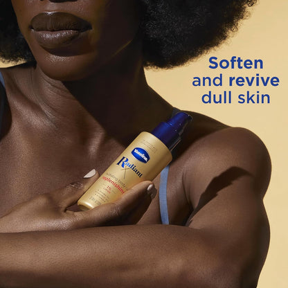 Vaseline Radiant X Replenishing and Hydrating Body Oil with 1% Lipids,Jojoba Oil,Coconut-Oil,& Vitamin E 3.7 oz,(Pack of 2)