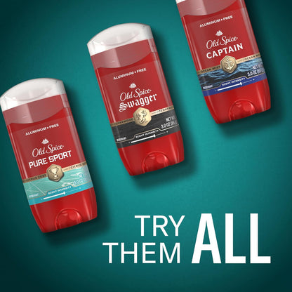 Old Spice Aluminum Free Deodorant for Men, 24/7 Odor Protection, 24/7 Freshness & Lasting Scent, Pure Sport with Citrus Zest Scent, 3 oz