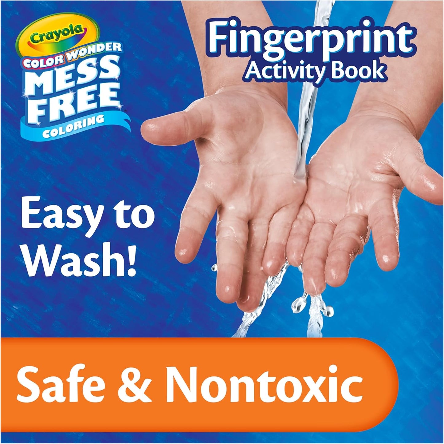 Crayola Color Wonder Mess Free Fingerprint Activity Book, Finger Painting Alternative, Arts & Crafts Gift for Kids Ages 3+