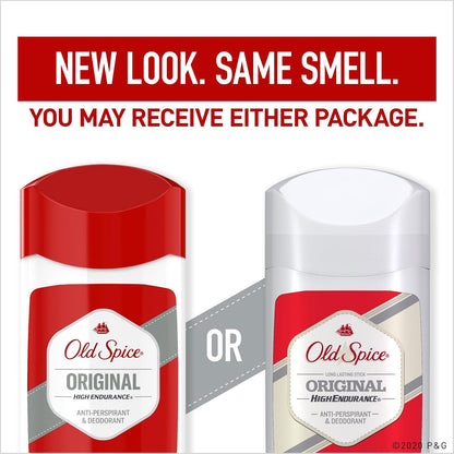 Old Spice High Endurance Anti-Perspirant & Deodorant, Original 3 oz (Pack of 2)
