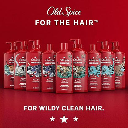 Old Spice Mens 2-in-1 Shampoo and Conditioner Set, MambaKing, For All Hair Types, Healthier, Fuller, More Moisturized Looking Hair, 21.9 fl oz Each, Twin Pack