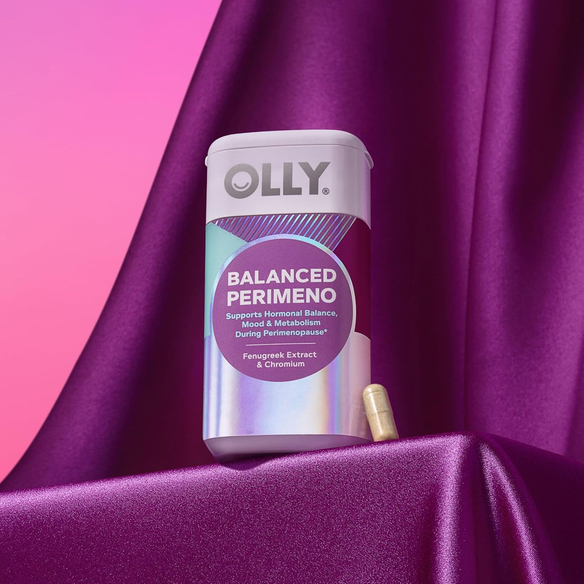 OLLY Balanced Perimenopause, 500 mg FenuSMART Fenugreek Extract - 30 Count