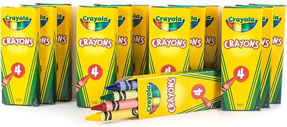 12 Boxes Crayola 4-ct. Crayon Party Favor Pack Colors