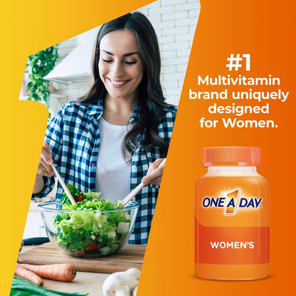 One A Day Women?s Multivitamin, Supplement with Vitamin A, C, D and E Plus Zinc for Immune Health Support, B12, Biotin, Calcium & More, Tablet, 100 Count