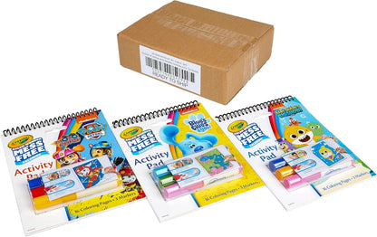 Crayola Nickelodeon Color Wonder Activity Pad Bundle (3pk), Mess Free Coloring Set for Toddlers & Kids, Blue’s Clues, Paw Patrol & Baby Shark, Gift for Kids, 3+