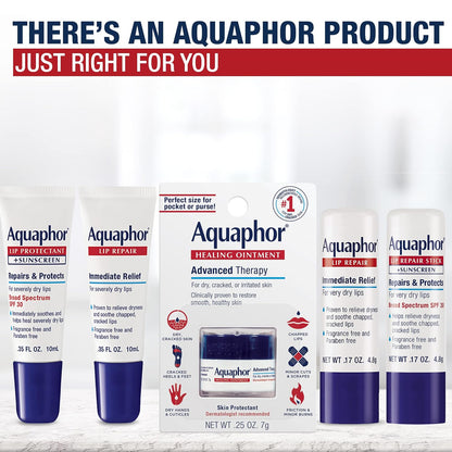 Aquaphor Lip Repair Stick, Value Pack, 2 x 0.17 OZ