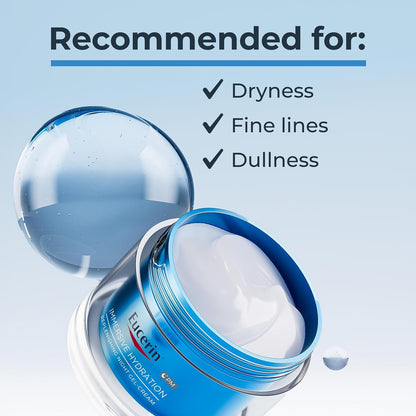 Eucerin Immersive Hydration Replenishing Night Gel Face Cream, 1.7 OZ