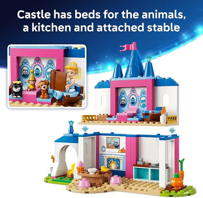 LEGO Disney Princess Cinderella Animal Friends Castle 43283 | Building Toys for Girls & Boys, Ages 4+, Castle Toy W/ Cinderella Figure, Pretend Play, 149 pieces, Gift for Birthdays
