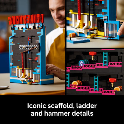LEGO Super Mario Donkey Kong Arcade 72051 | Collectible Building Set for Adults, Ages 18+, Retro Arcade Decor, Working Levers & Joystick, 1,367 pieces, Gift for Gamers