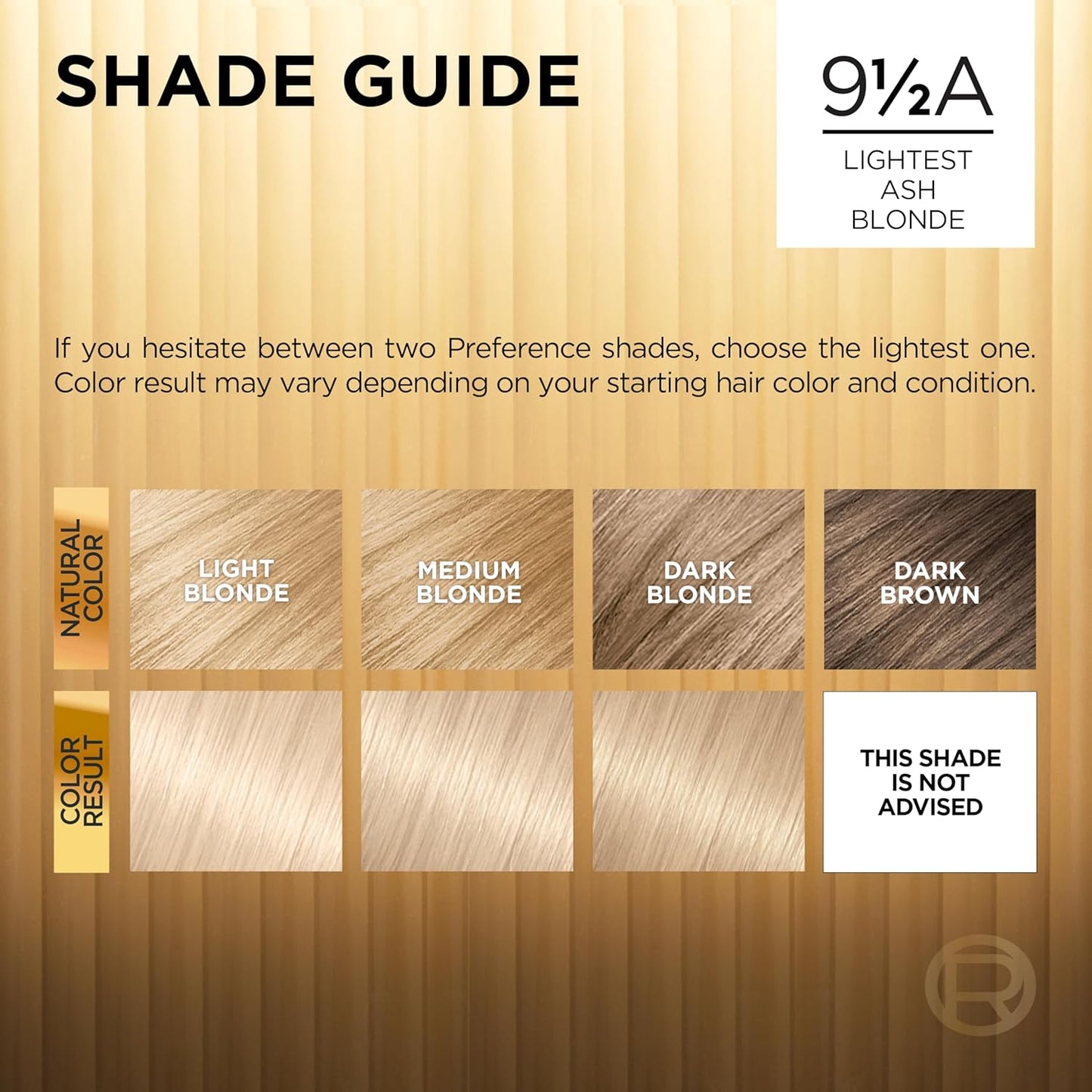 L'Oreal Paris Superior Preference Luminous Fade-Defying Permanent Hair Color, Hair Dye For Up to 9 Weeks of Radiance, Lightest Ash Blonde 9.5A, 1 Hair Dye Kit