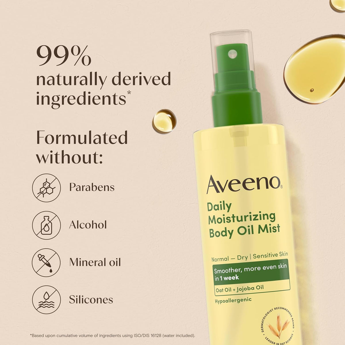 Aveeno Daily Moisturizing Body Oil Mist, Oat Oil & Jojoba Oil, 0.8 fl. oz